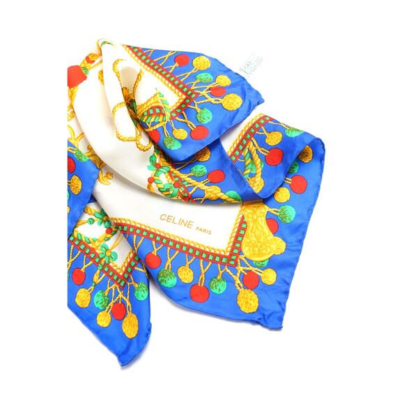 Celine Printed Silk Scarf - Picture 5 of 7